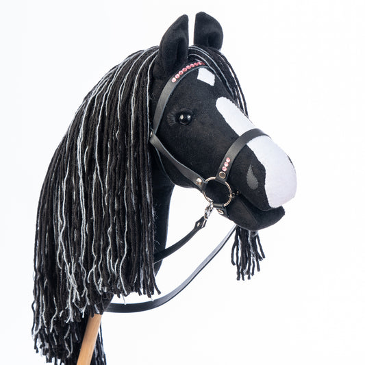 Hobbyhorse with bridle A3 Smoky Black