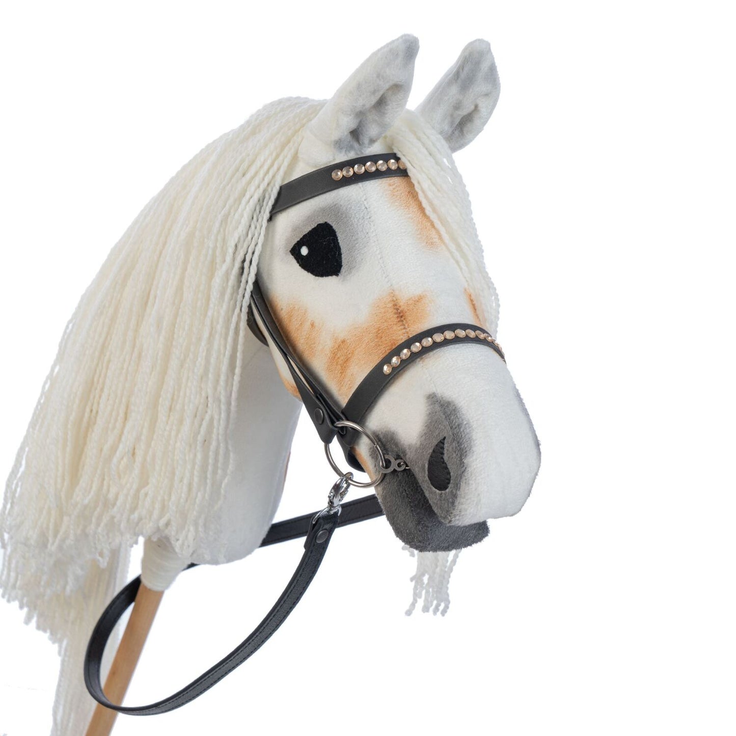 Hobbyhorse with bridle A3 White SUNNY
