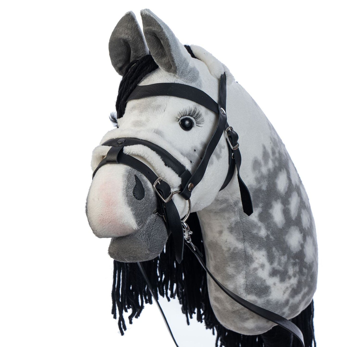 Hobbyhorse with bridle A3 Dapple grey SPRING