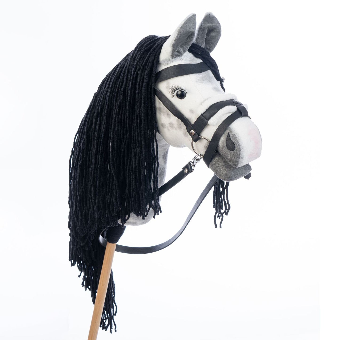 Hobbyhorse with bridle A3 Dapple grey SPRING