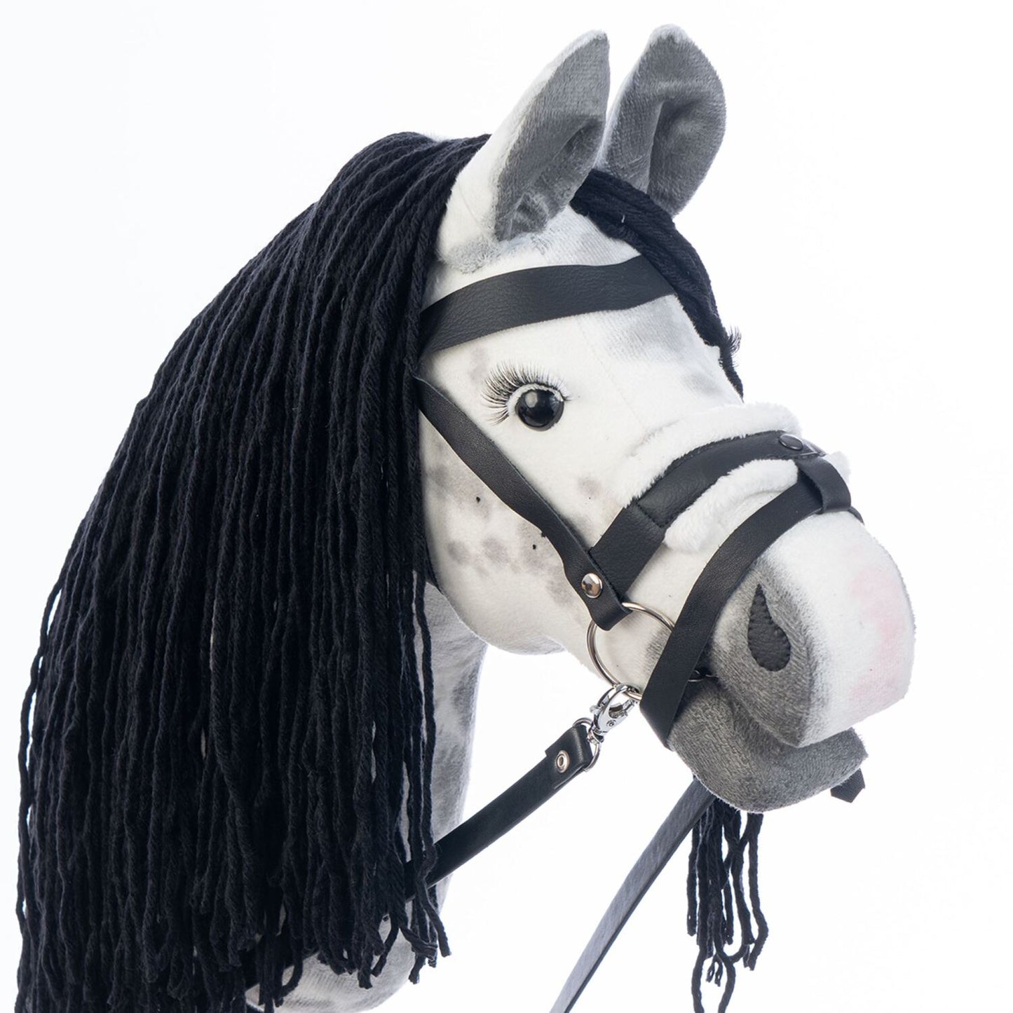 Hobbyhorse with bridle A3 Dapple grey SPRING