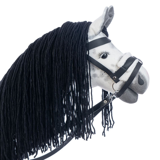 Hobbyhorse with bridle A3 Dapple grey SPRING