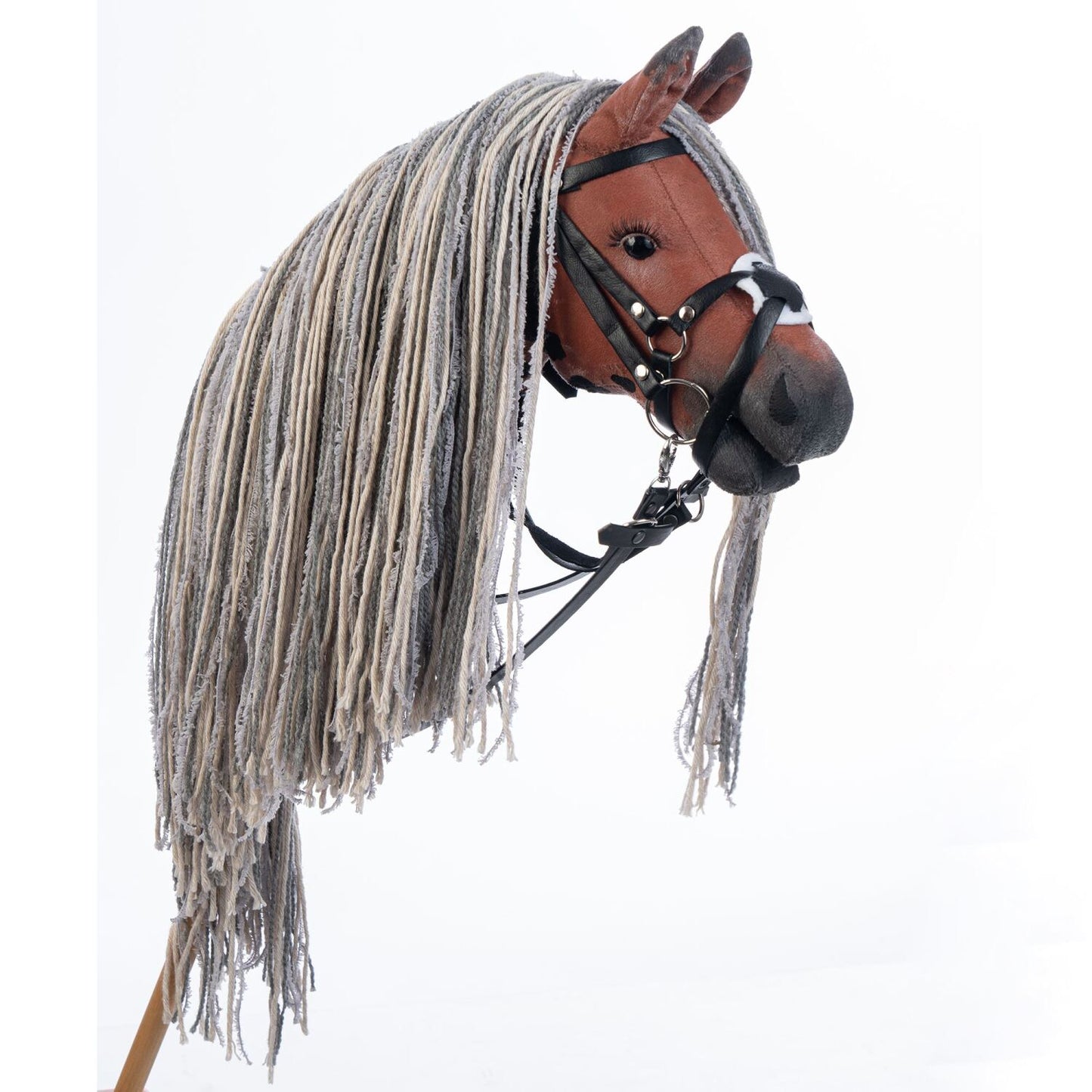 Hobbyhorse with bridle A3 Red Sorrel FLAME
