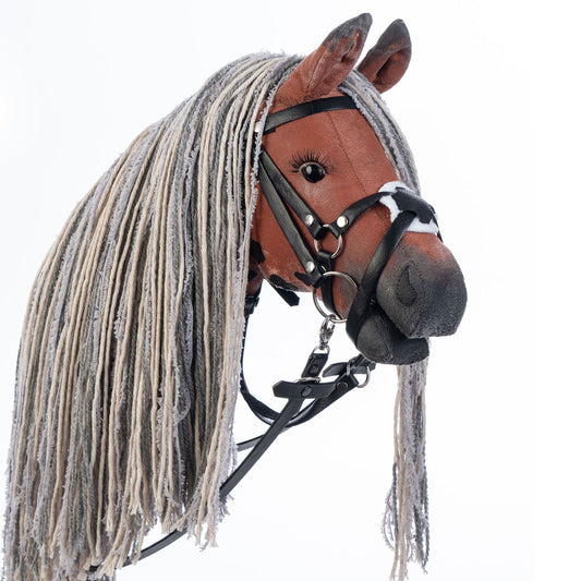 Hobbyhorse with bridle A3 Red Sorrel FLAME