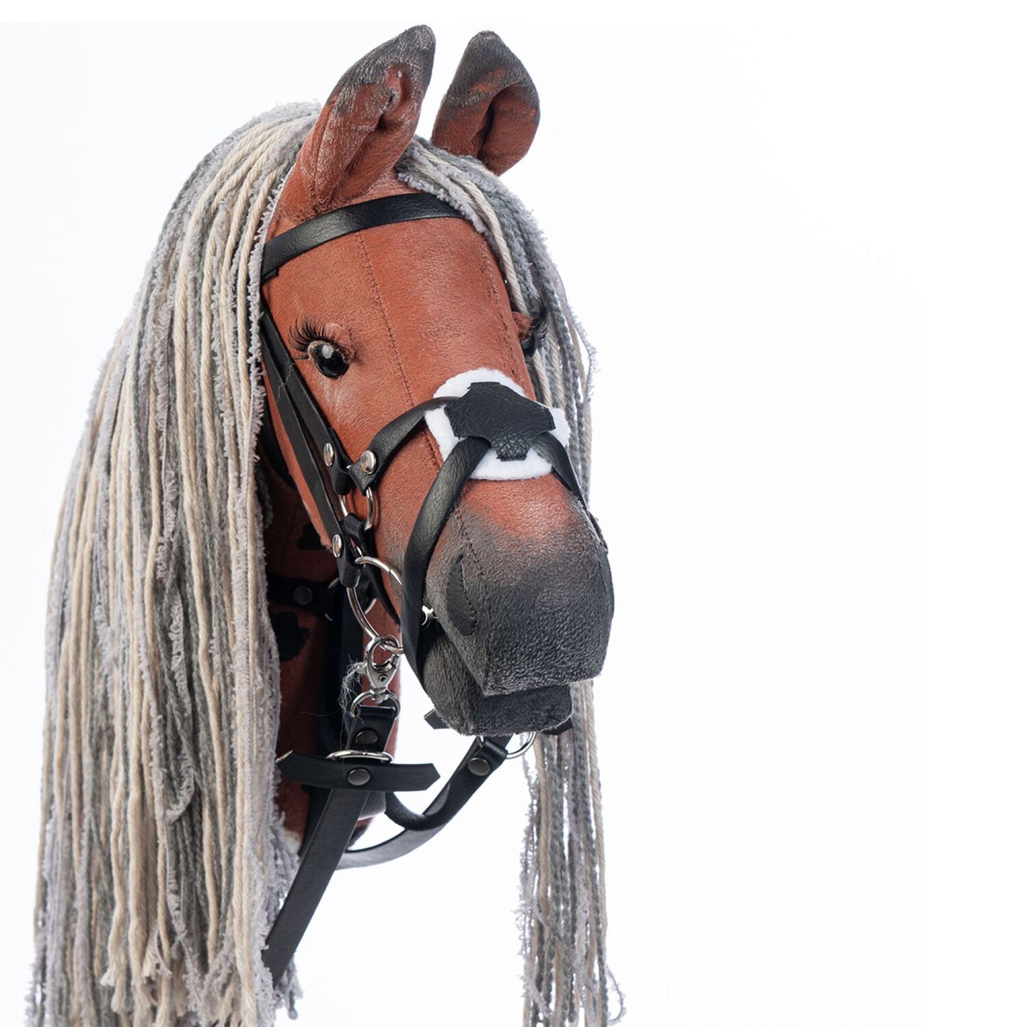 Hobbyhorse with bridle A3 Red Sorrel FLAME