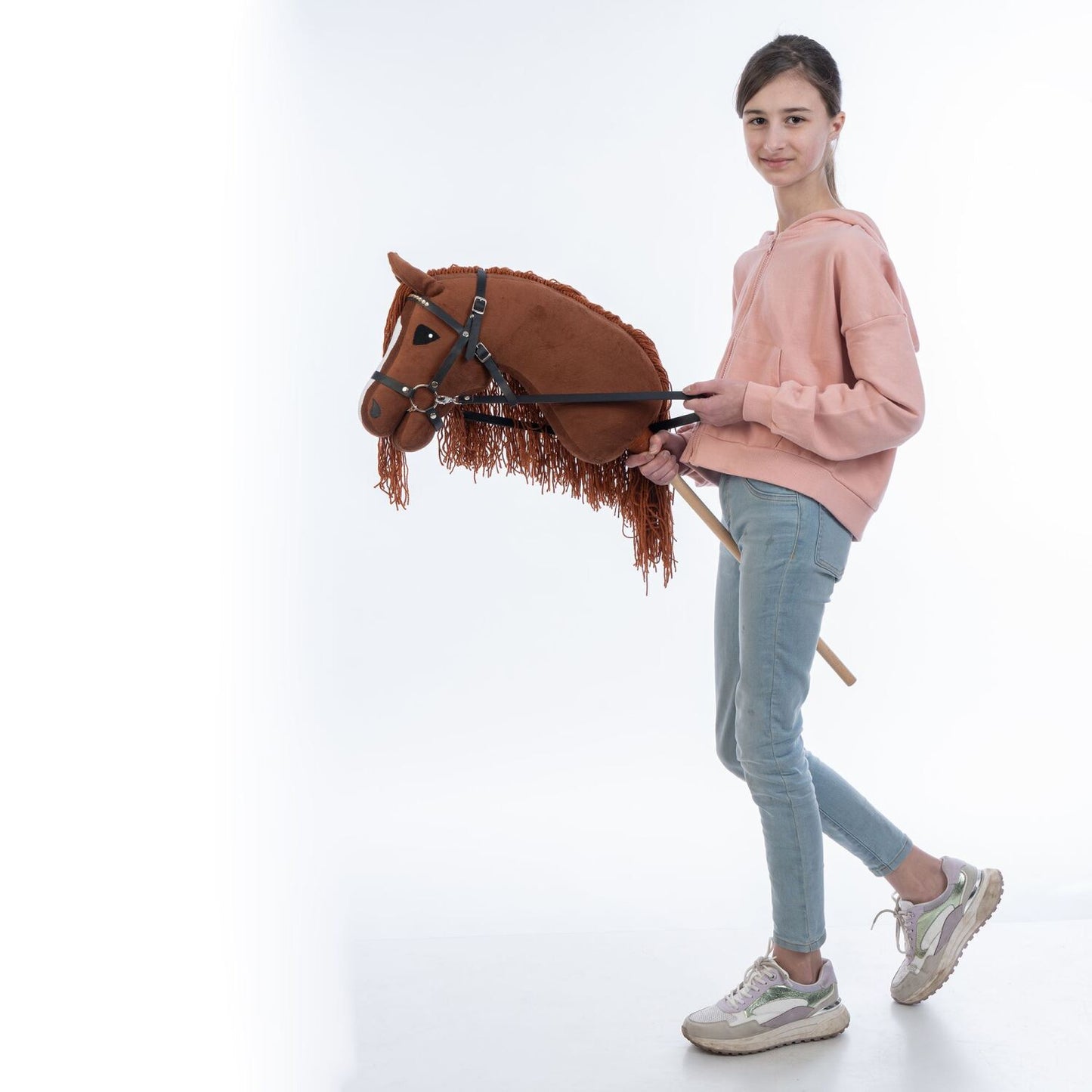 Hobbyhorse with bridle A3 Chestnut FIERY