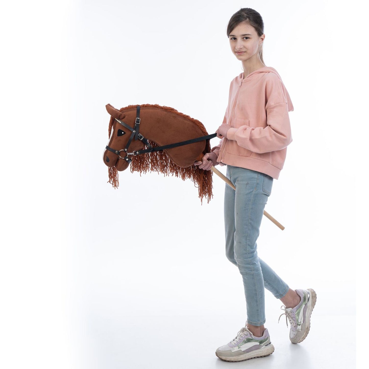 Hobbyhorse with bridle A3 Chestnut FIERY