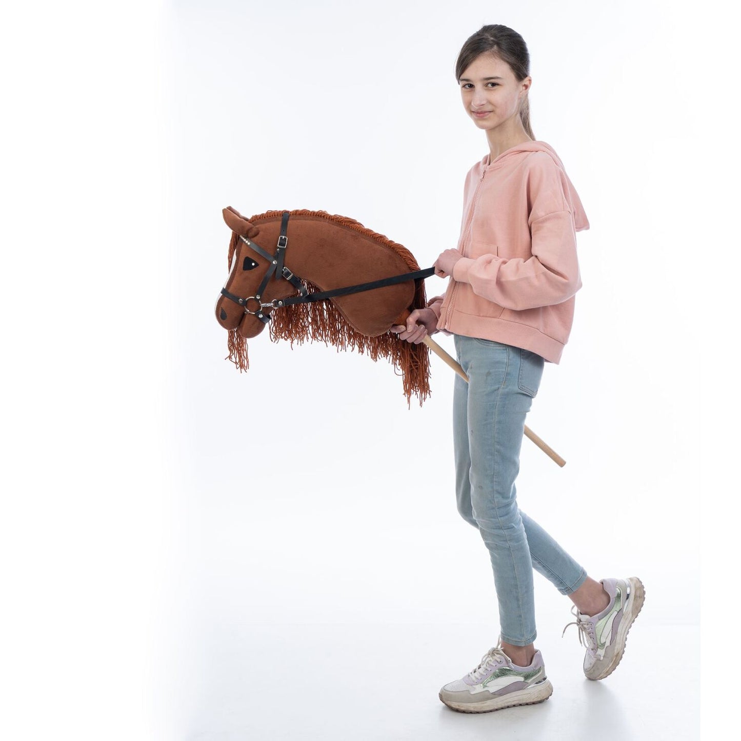 Hobbyhorse with bridle A3 Chestnut FIERY