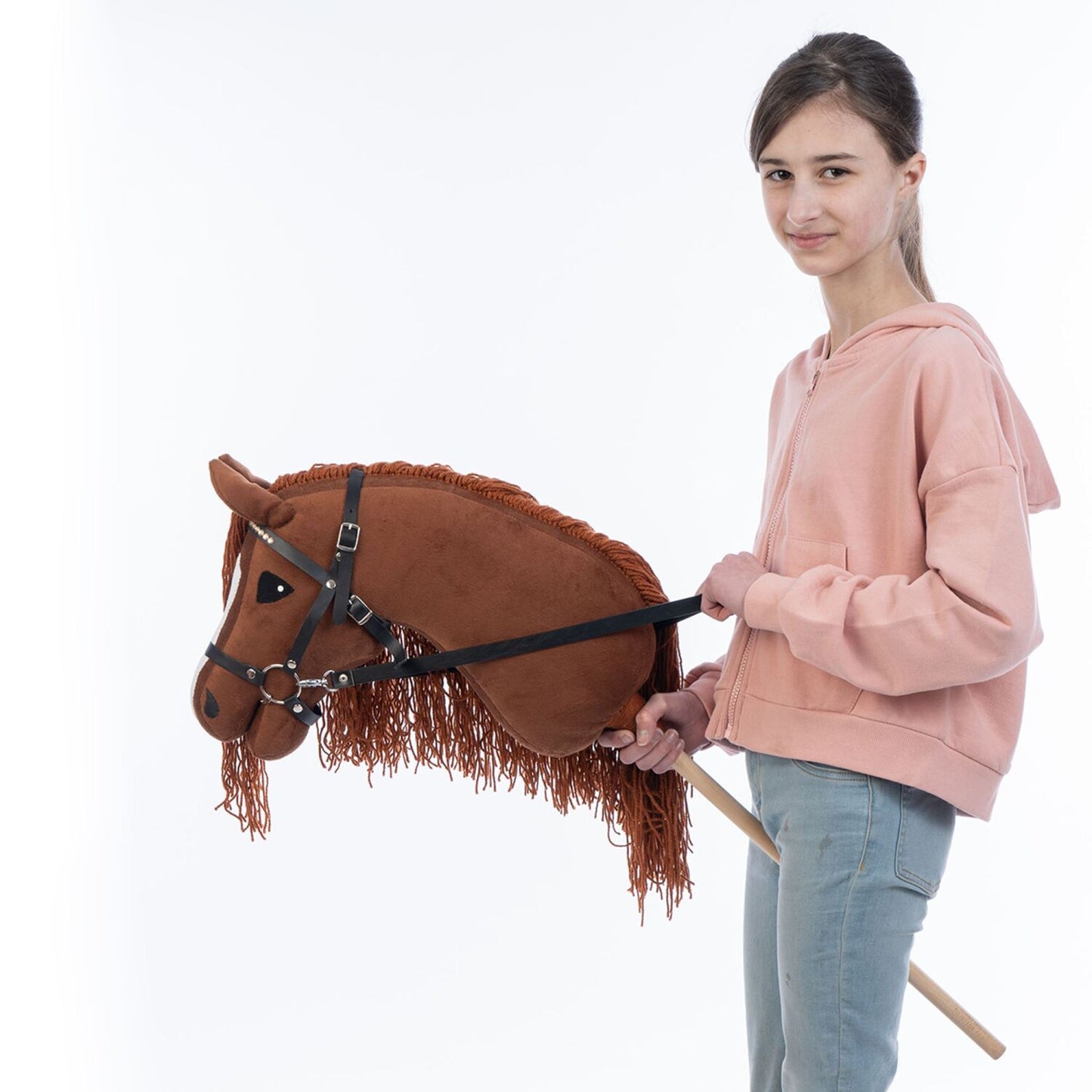 Hobbyhorse with bridle A3 Chestnut FIERY