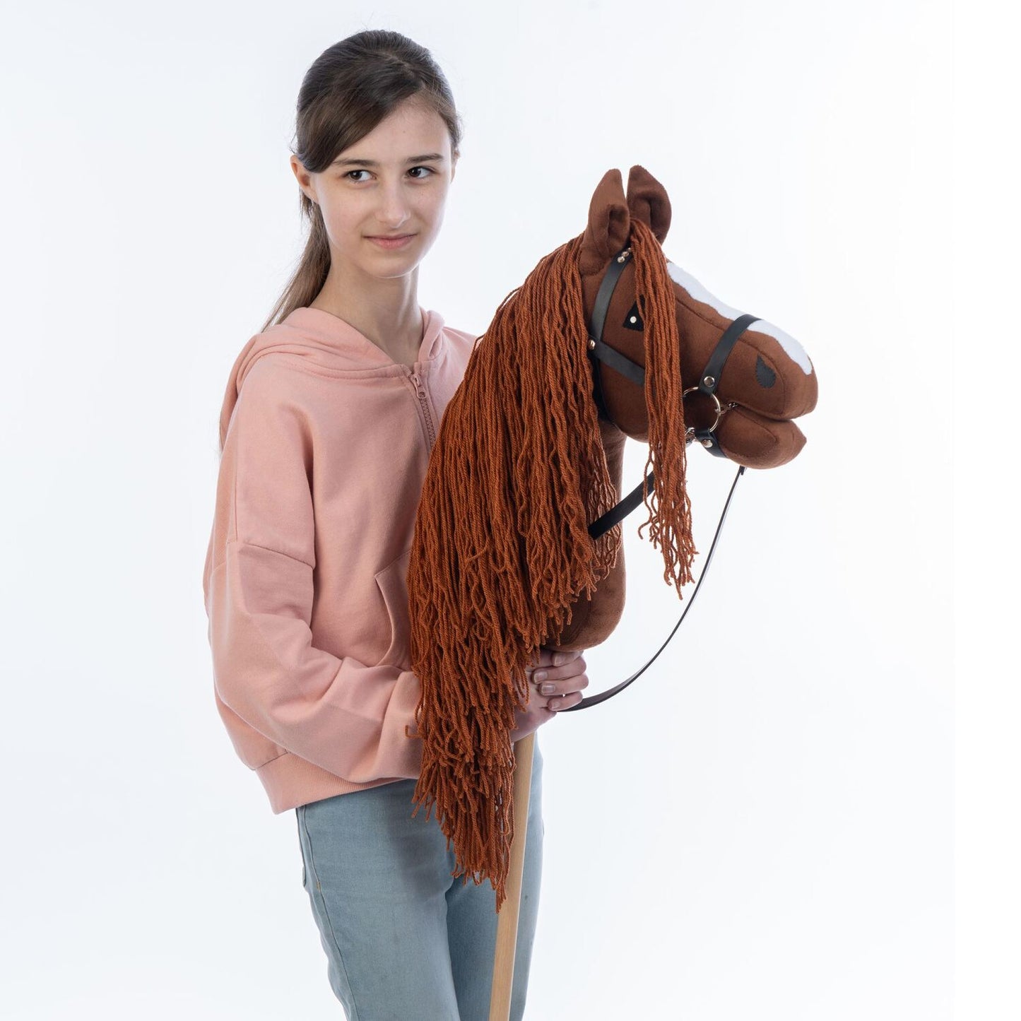 Hobbyhorse with bridle A3 Chestnut FIERY