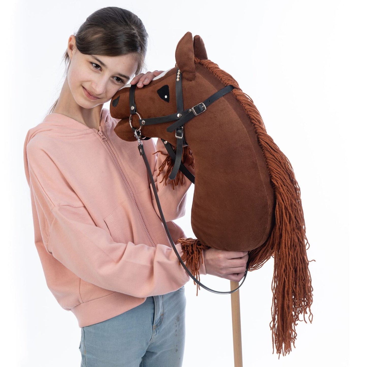 Hobbyhorse with bridle A3 Chestnut FIERY