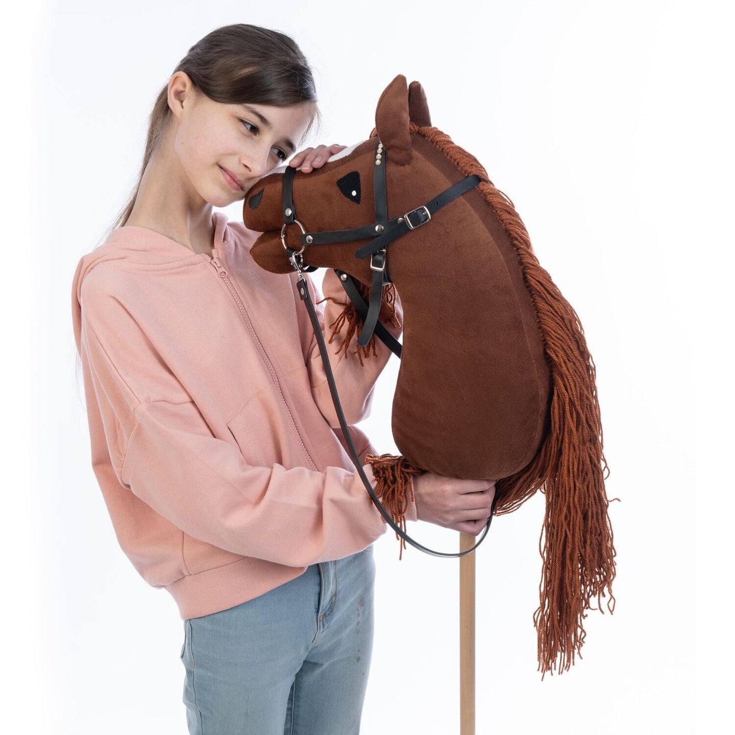 Hobbyhorse with bridle A3 Chestnut FIERY