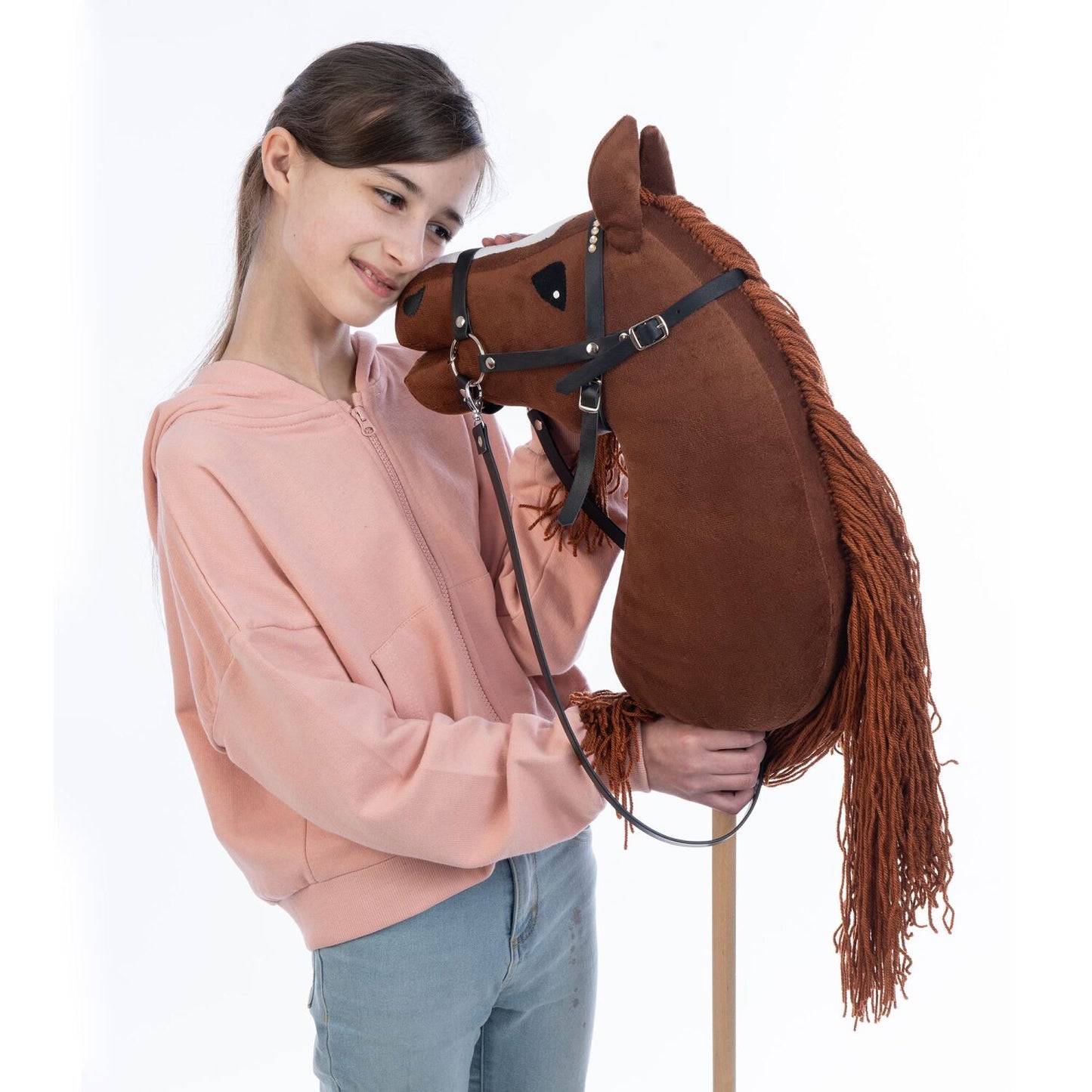 Hobbyhorse with bridle A3 Chestnut FIERY