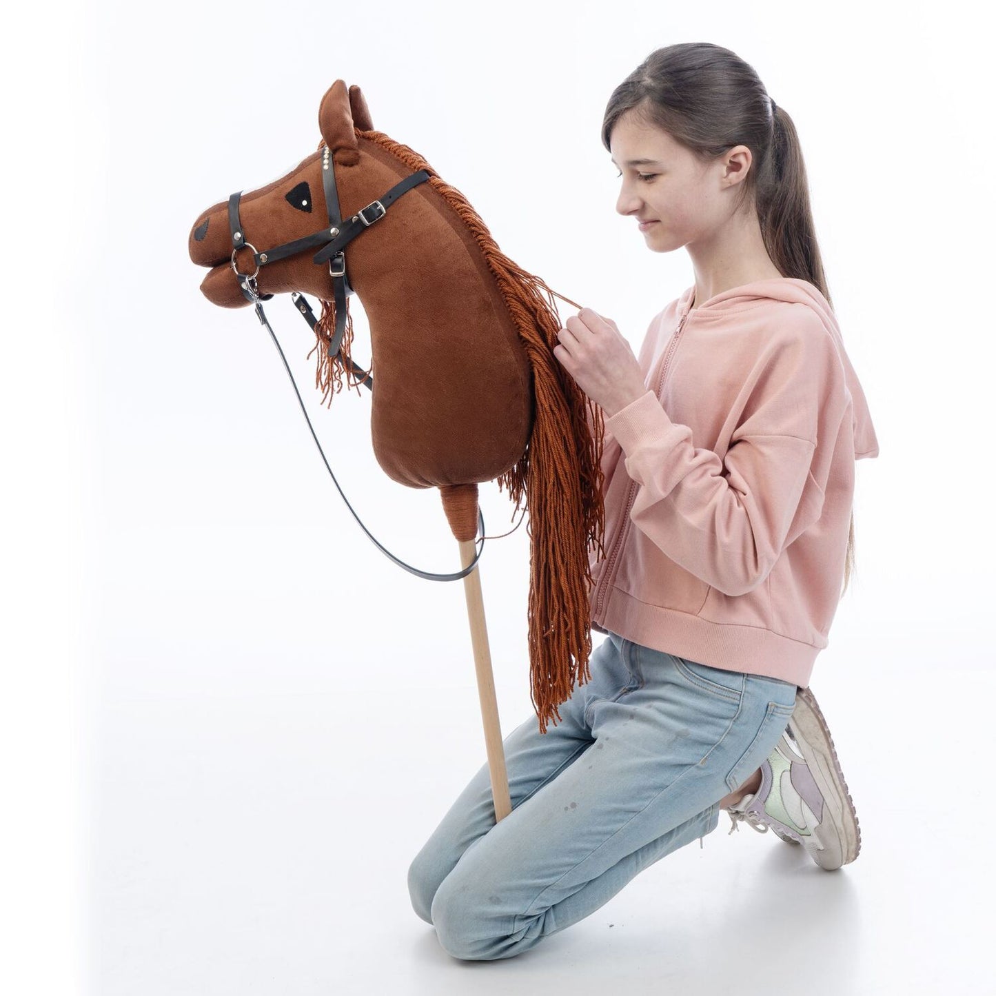 Hobbyhorse with bridle A3 Chestnut FIERY