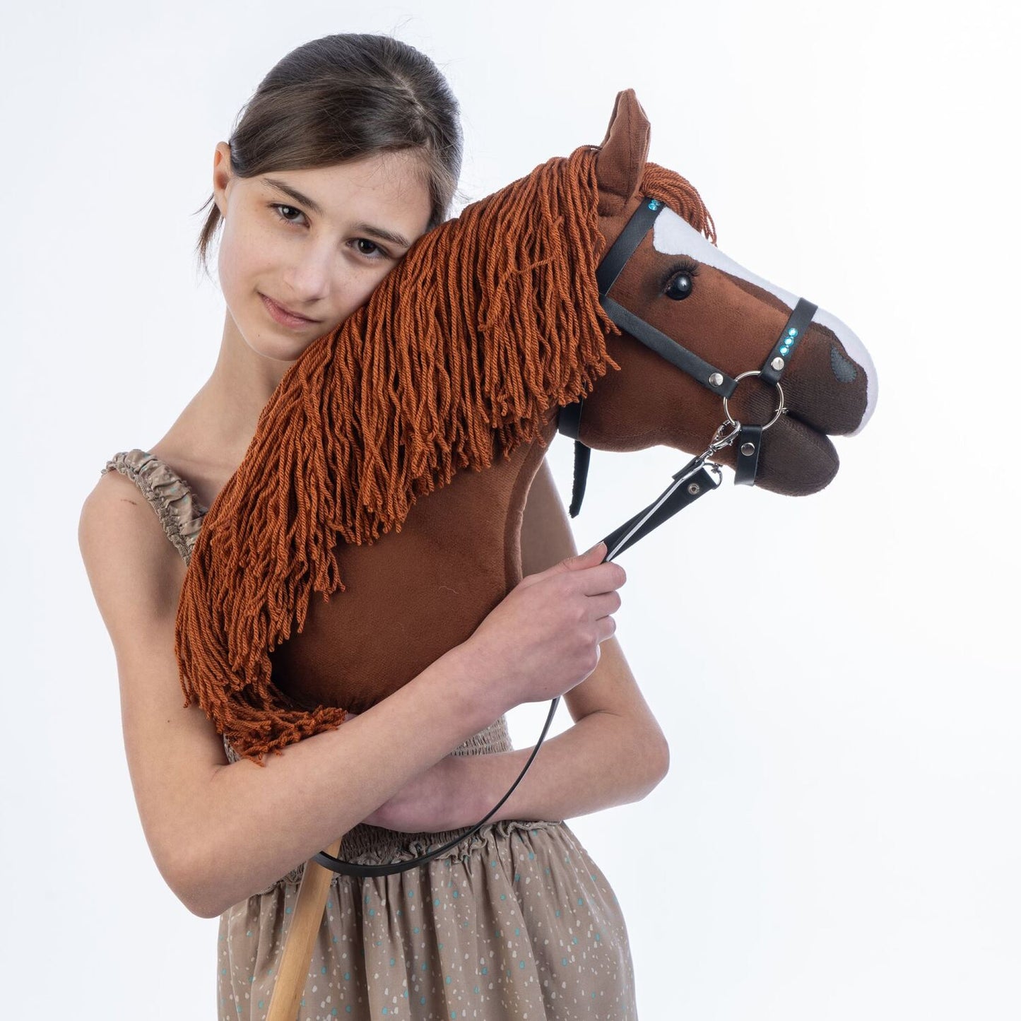 Hobbyhorse with bridle A3 Chestnut JOY