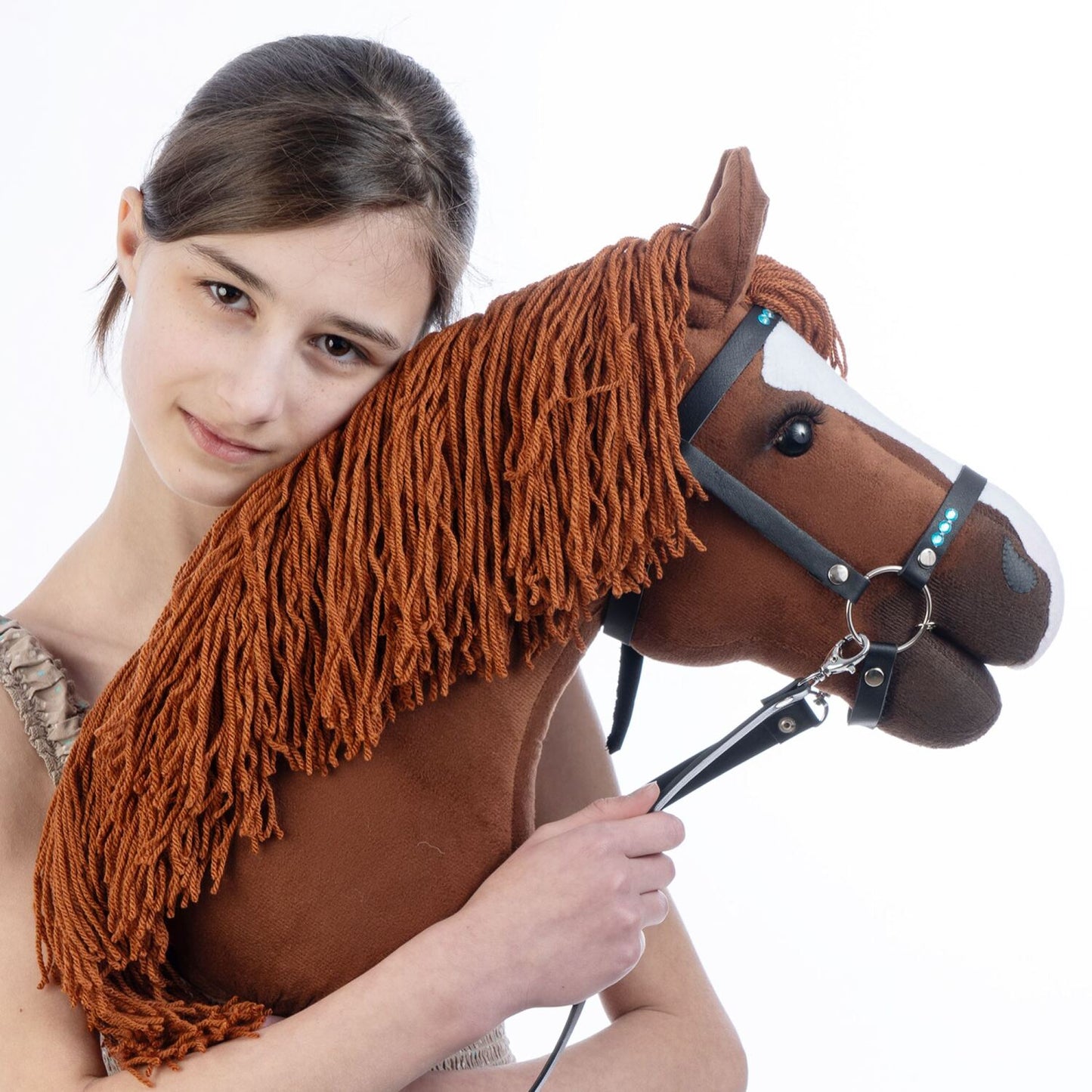 Hobbyhorse with bridle A3 Chestnut JOY