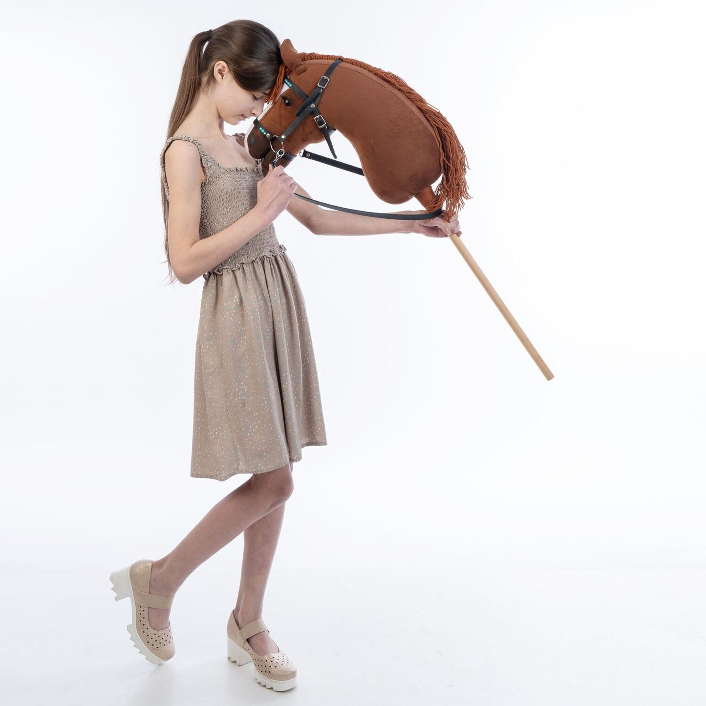 Hobbyhorse with bridle A3 Chestnut JOY