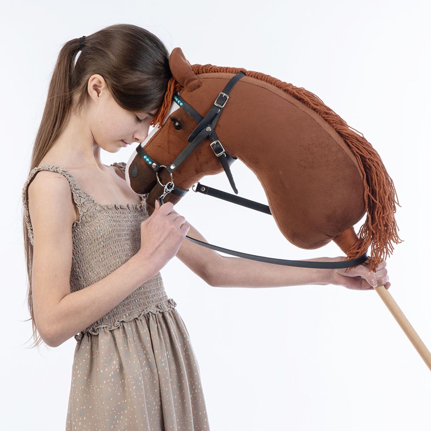 Hobbyhorse with bridle A3 Chestnut JOY