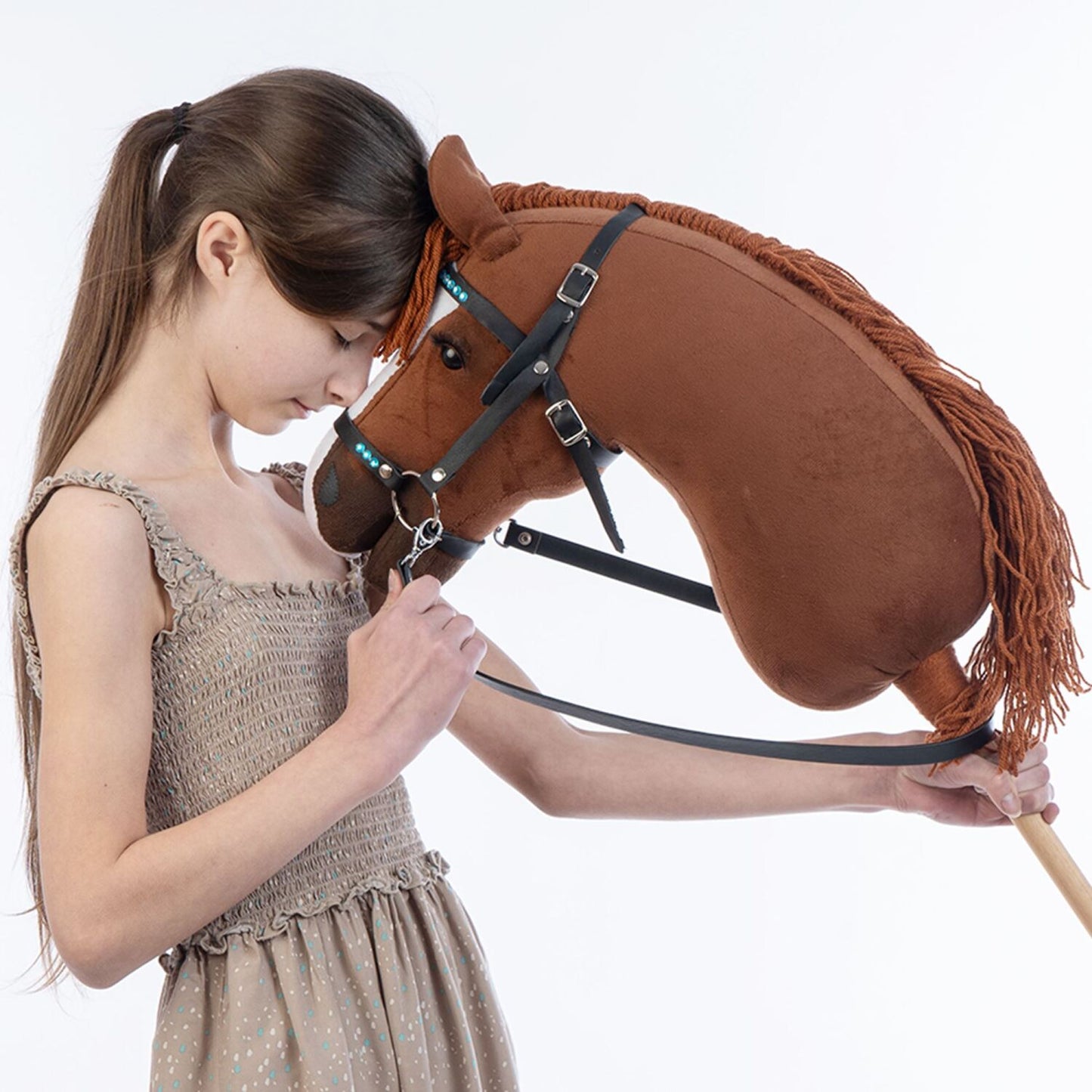 Hobbyhorse with bridle A3 Chestnut JOY