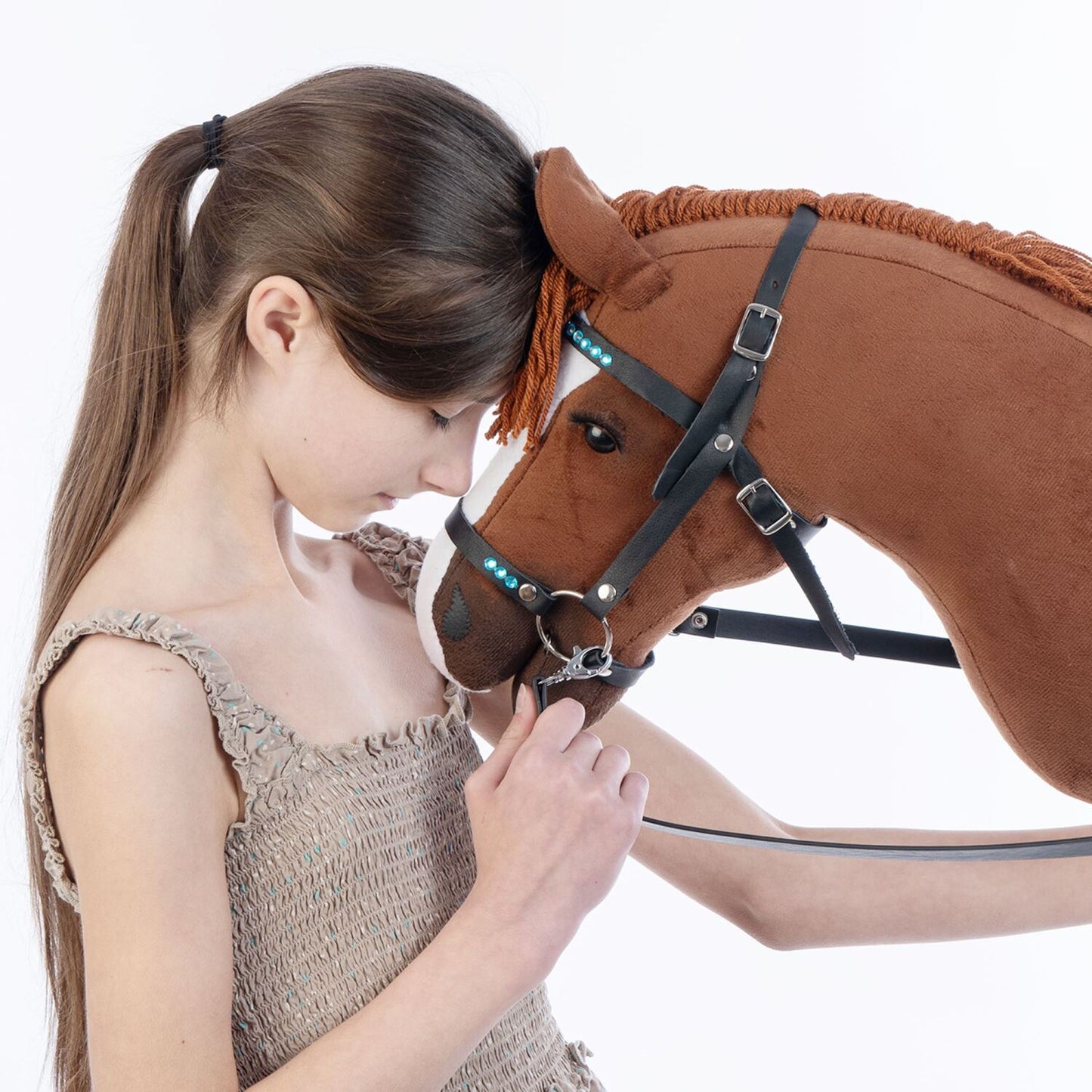 Hobbyhorse with bridle A3 Chestnut JOY