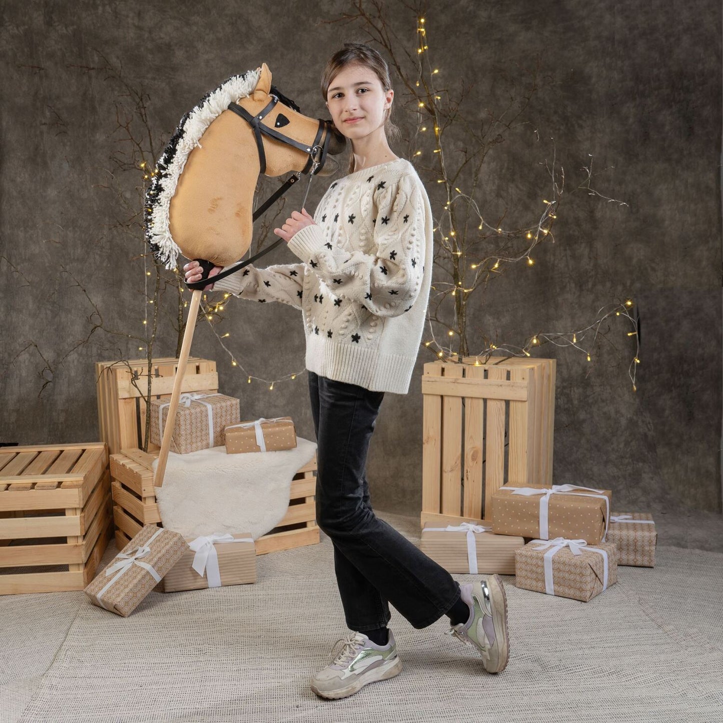 Hobbyhorse with bridle A3 FJORD