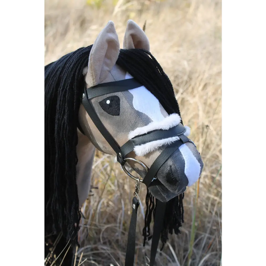Hobby horse with bridle A3 Bay Roan AMBER Hobbyhorses: main group