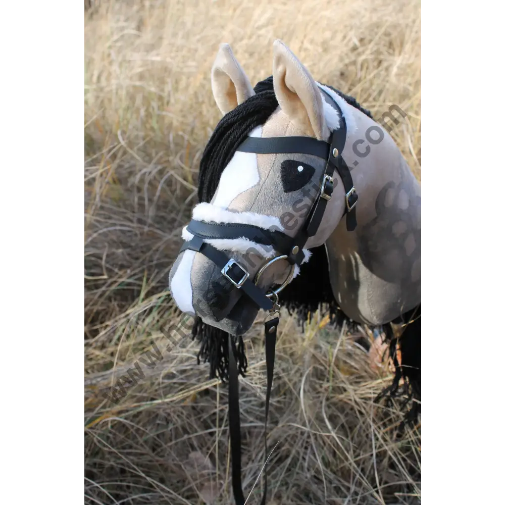 Hobby horse with bridle A3 Bay Roan AMBER Hobbyhorses: main group