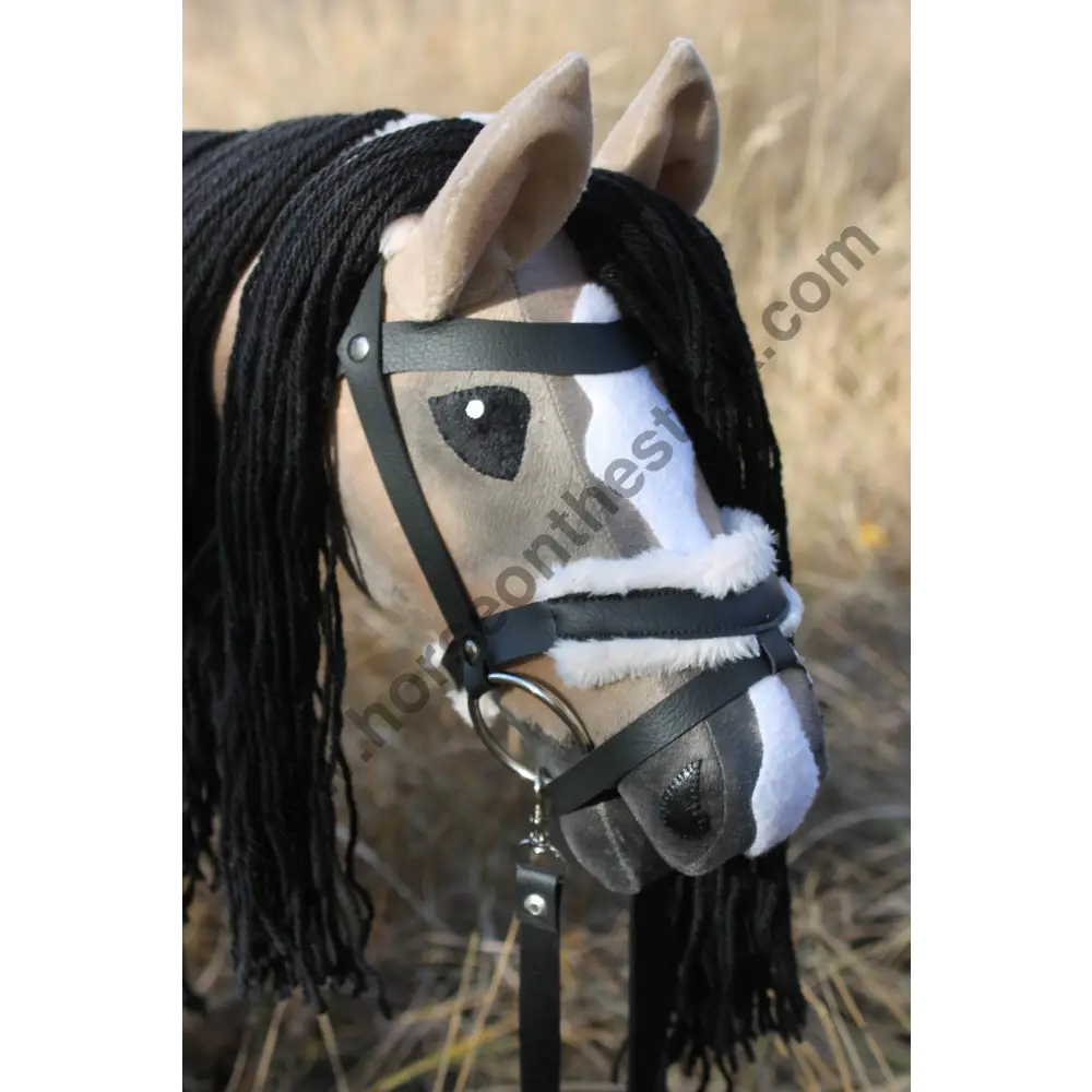 Hobby horse with bridle A3 Bay Roan AMBER Hobbyhorses: main group