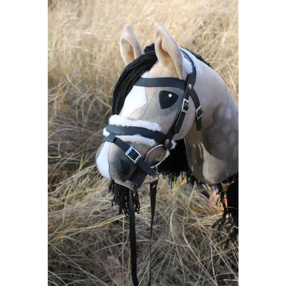 Hobby horse with bridle A3 Bay Roan AMBER Hobbyhorses: main group