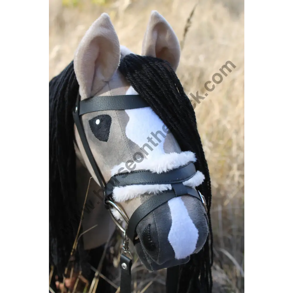 Hobby horse with bridle A3 Bay Roan AMBER Hobbyhorses: main group