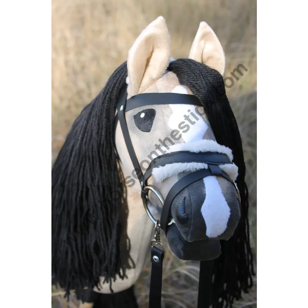 Hobby horse with bridle A3 Bay Roan AMBER Hobbyhorses: main group