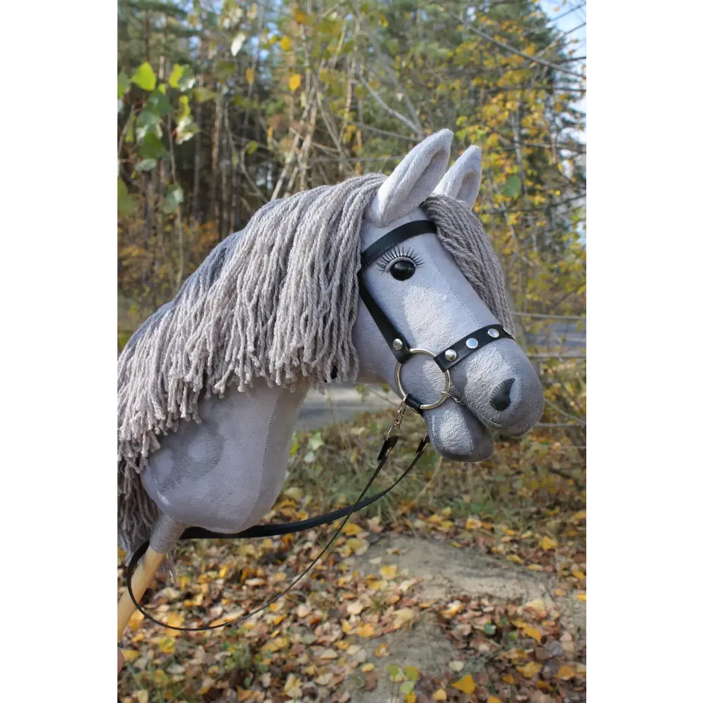 Hobby horse with bridle A3 Blue Roan PRINCESS Hobbyhorses: affordable