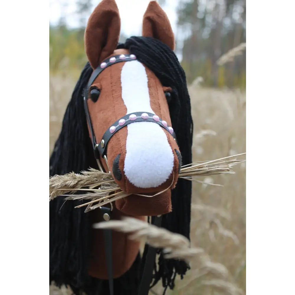 Hobby horse with bridle A3 Chestnut ENIGMA Hobbyhorses: affordable