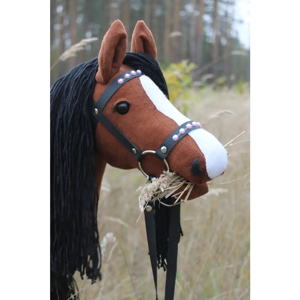 Hobby horse with bridle A3 Chestnut ENIGMA Hobbyhorses: affordable