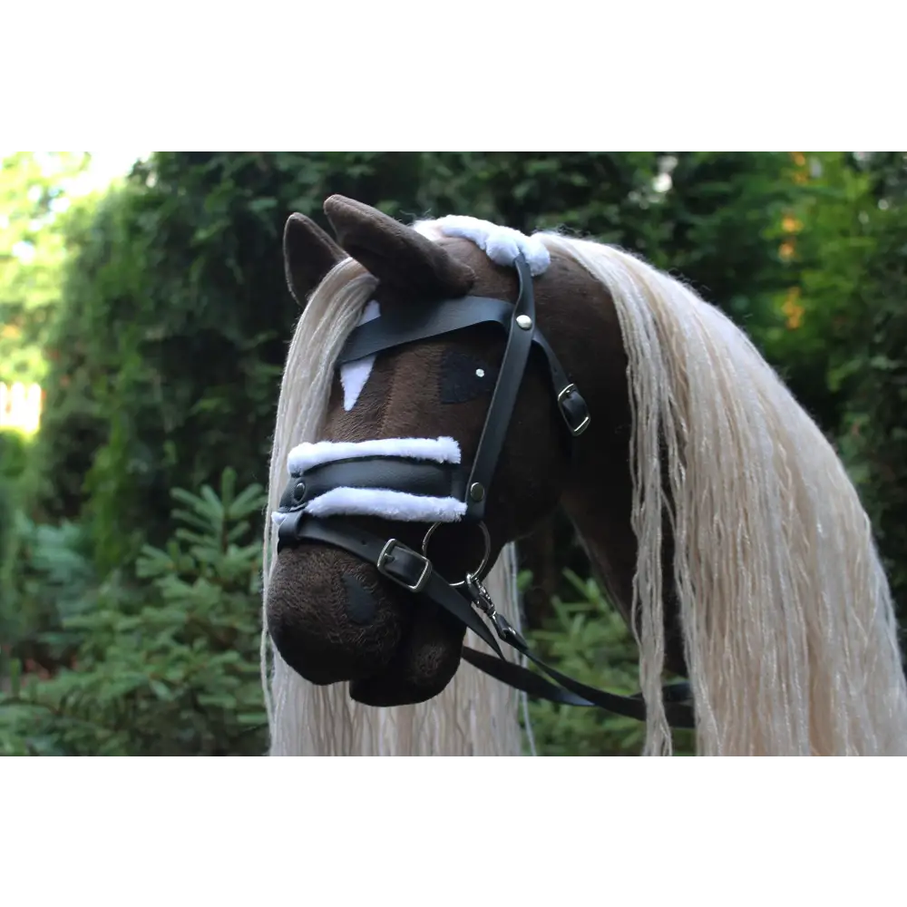 Hobby horse with bridle A3 Dark Bay HURRICANE Hobbyhorses: main group