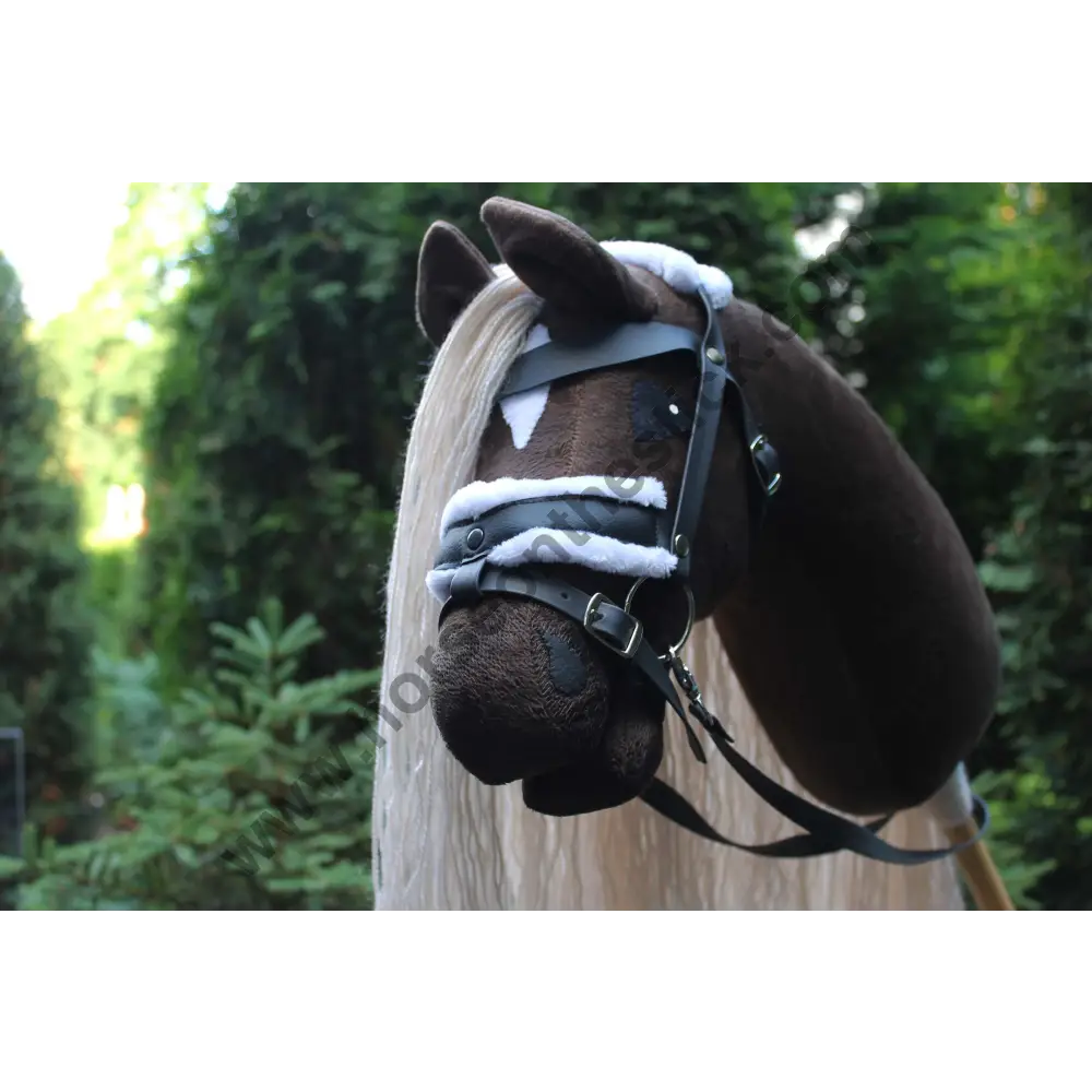 Hobby horse with bridle A3 Dark Bay HURRICANE Hobbyhorses: main group