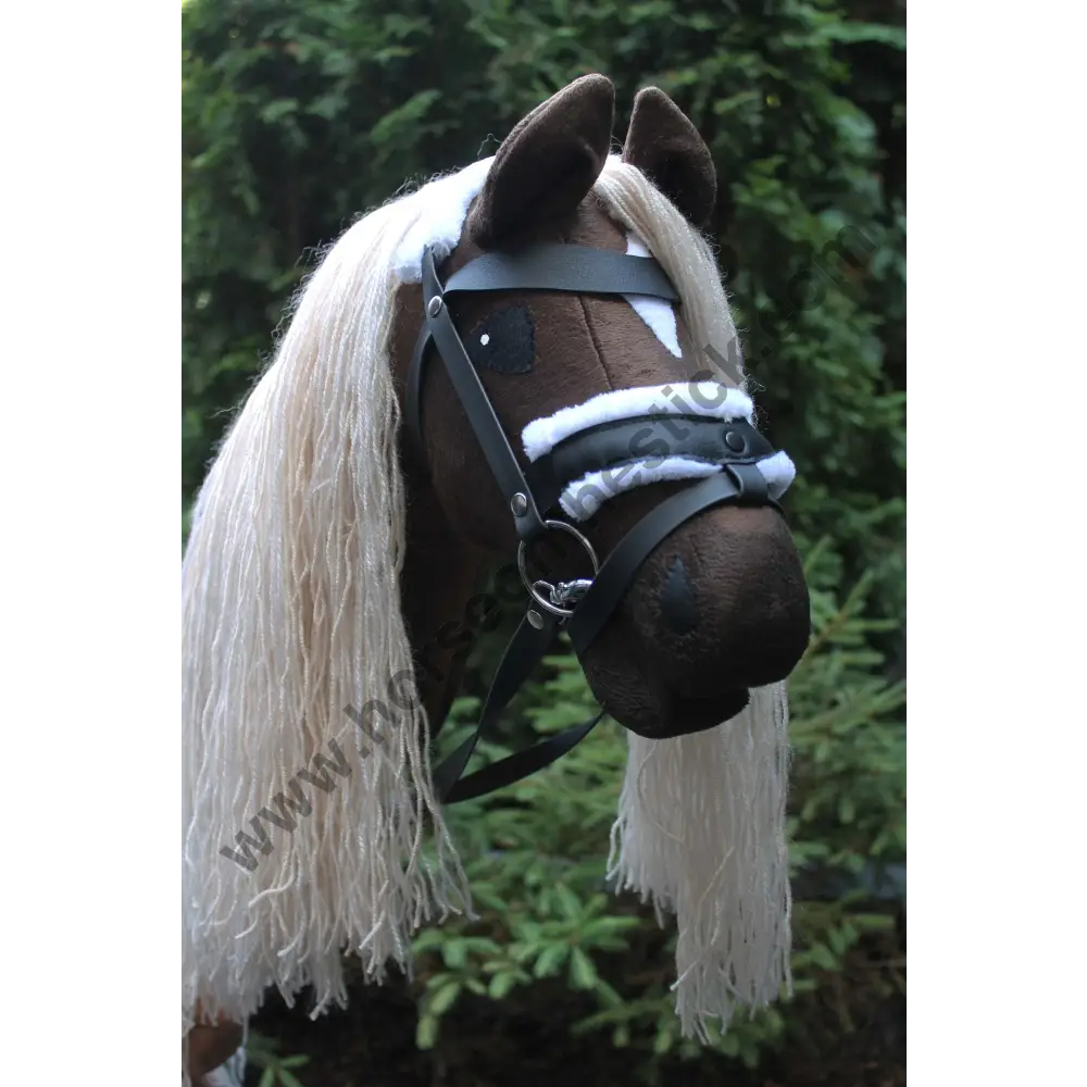 Hobby horse with bridle A3 Dark Bay HURRICANE Hobbyhorses: main group