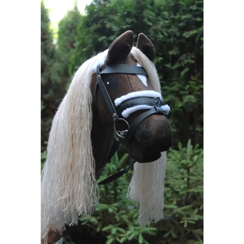Hobby horse with bridle A3 Dark Bay HURRICANE Hobbyhorses: main group