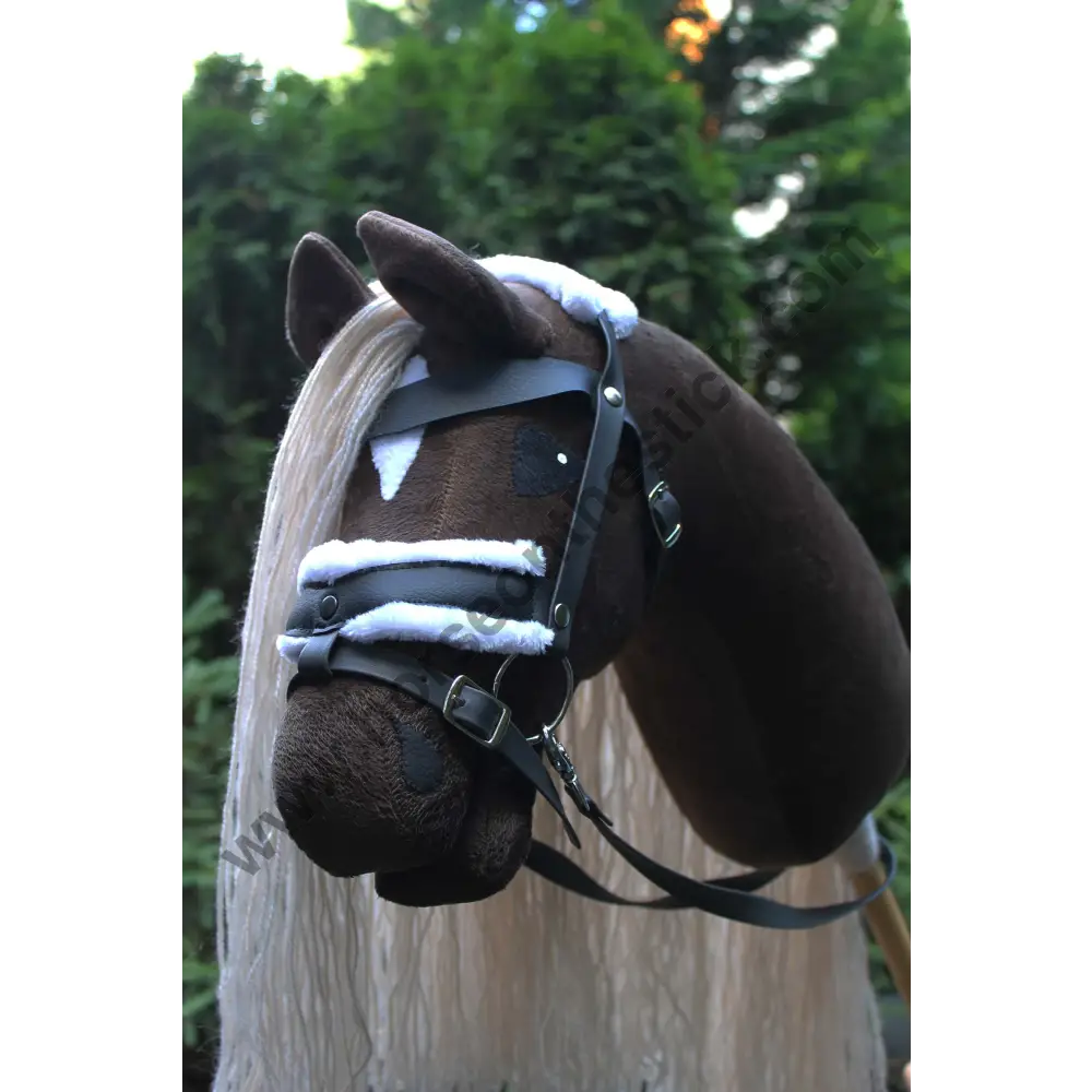 Hobby horse with bridle A3 Dark Bay HURRICANE Hobbyhorses: main group