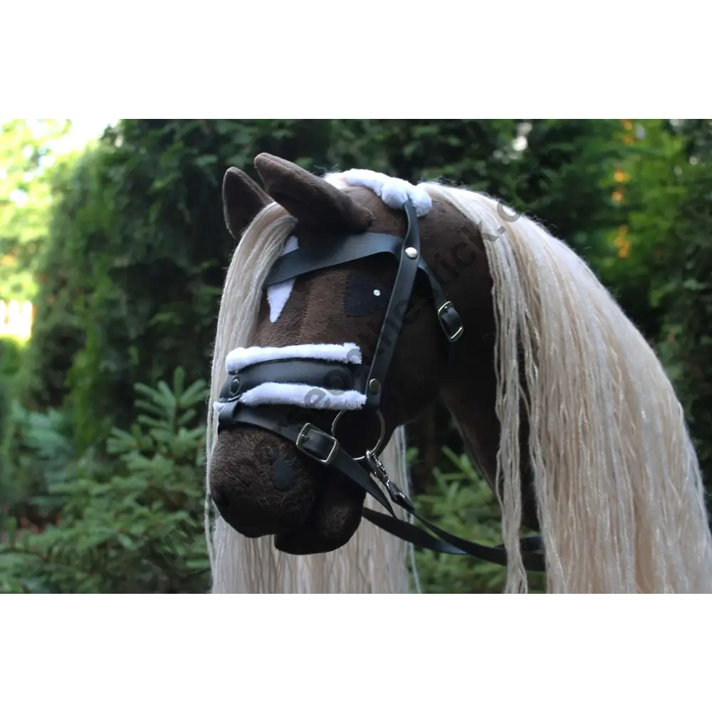 Hobby horse with bridle A3 Dark Bay HURRICANE Hobbyhorses: main group