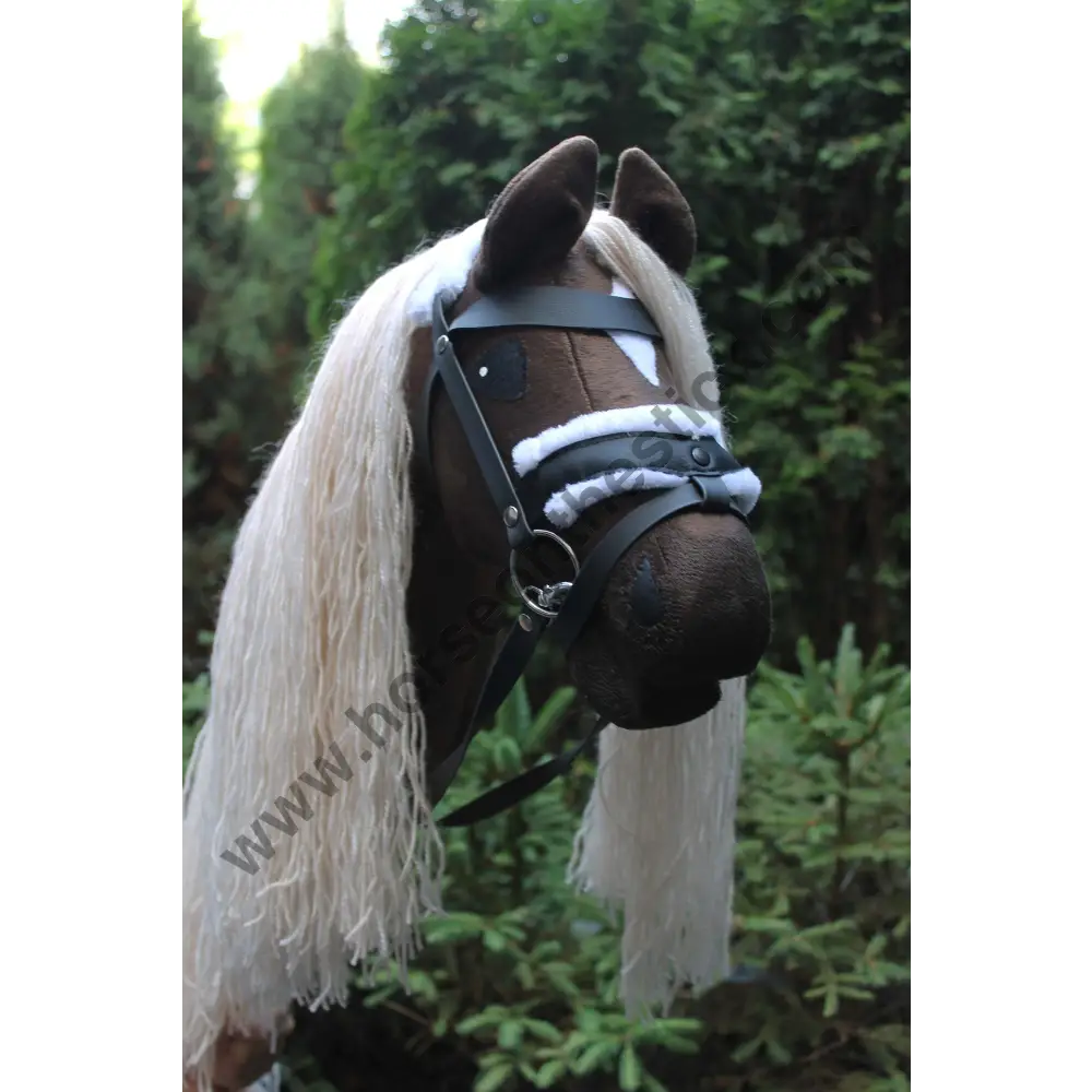Hobby horse with bridle A3 Dark Bay HURRICANE Hobbyhorses: main group