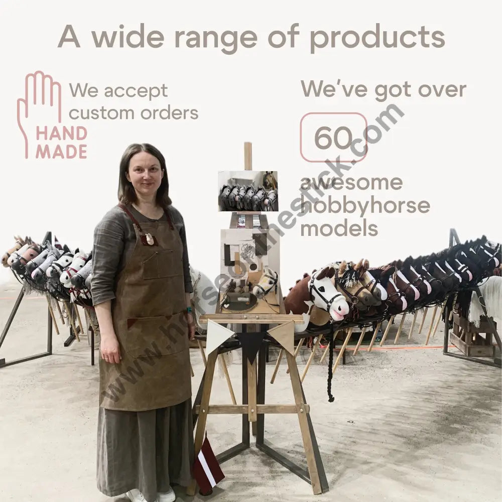 Hobbyhorse with bridle A3 Black HARDIE Hobbyhorses: main group