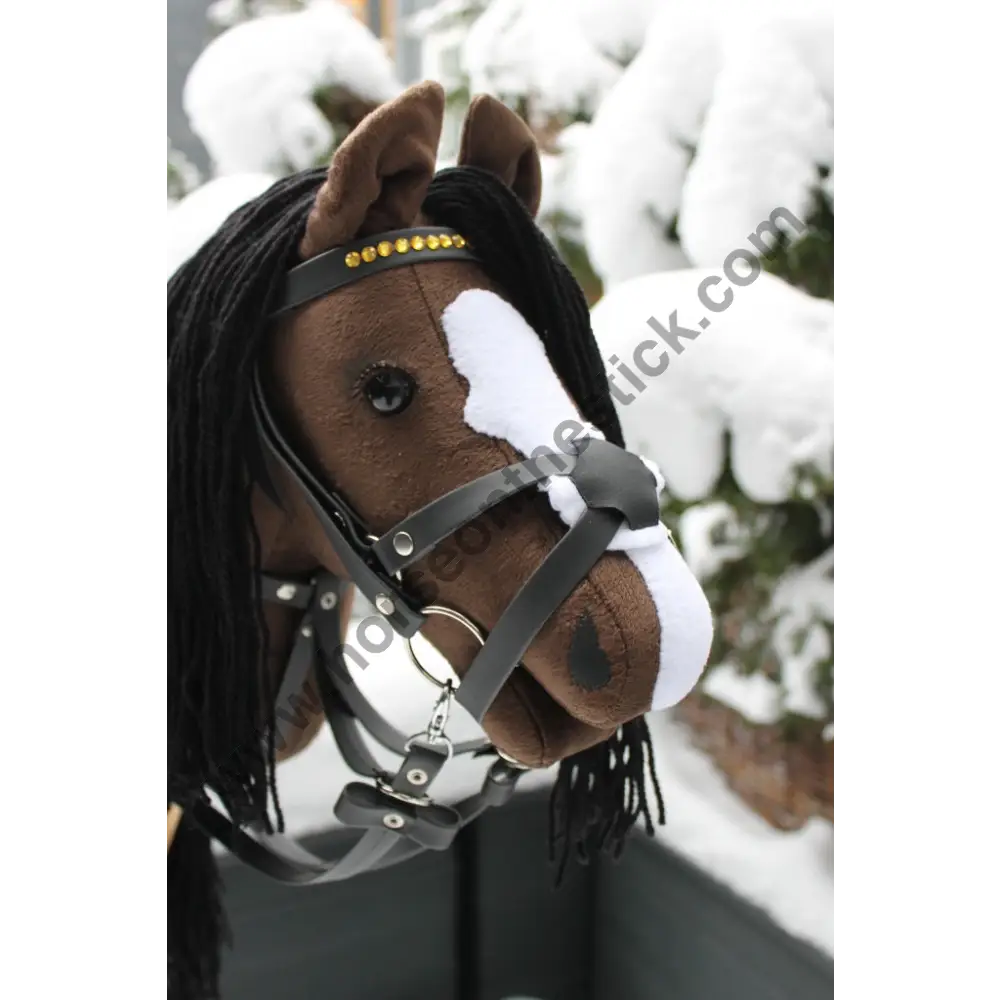 Hobbyhorse with bridle A3 Black HARDIE Hobbyhorses: main group