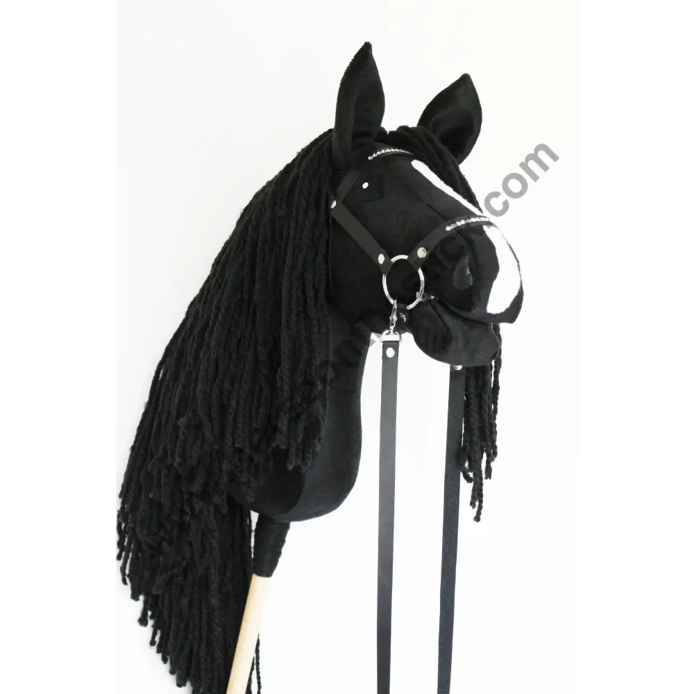 Hobbyhorse with bridle A3 Blacky Hobbyhorses: affordable