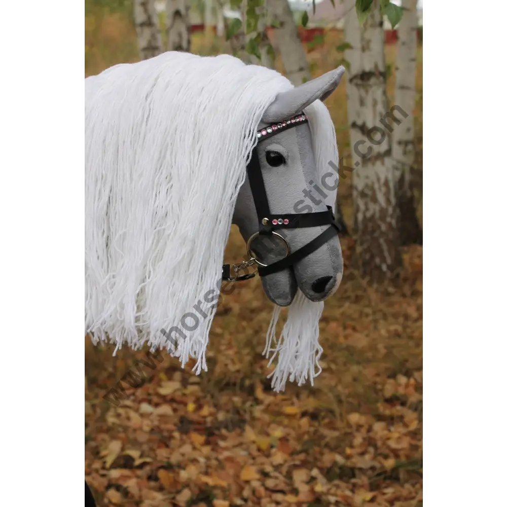 Hobbyhorse with bridle A3 Blue Roan Beauty Hobbyhorses: main group