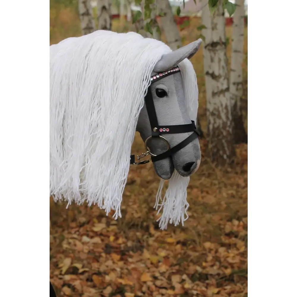 Hobbyhorse with bridle A3 Blue Roan Beauty Hobbyhorses: main group