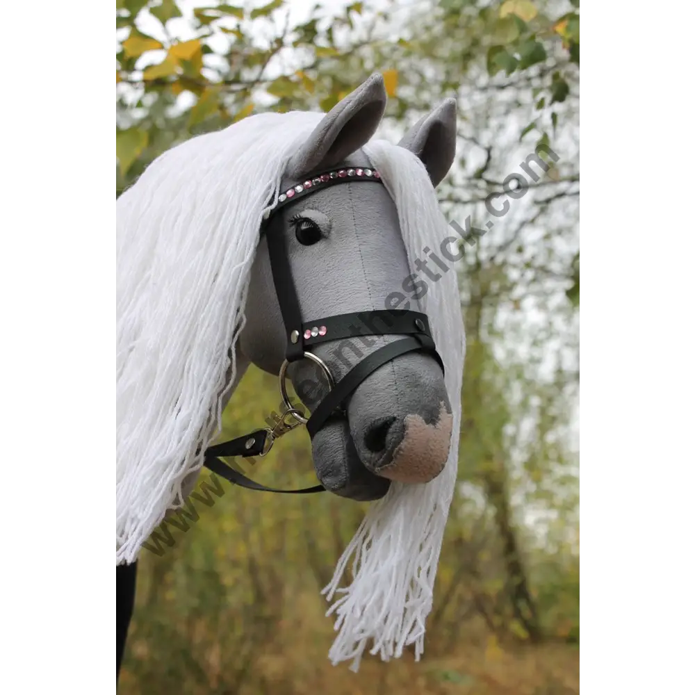 Hobbyhorse with bridle A3 Blue Roan Beauty Hobbyhorses: main group