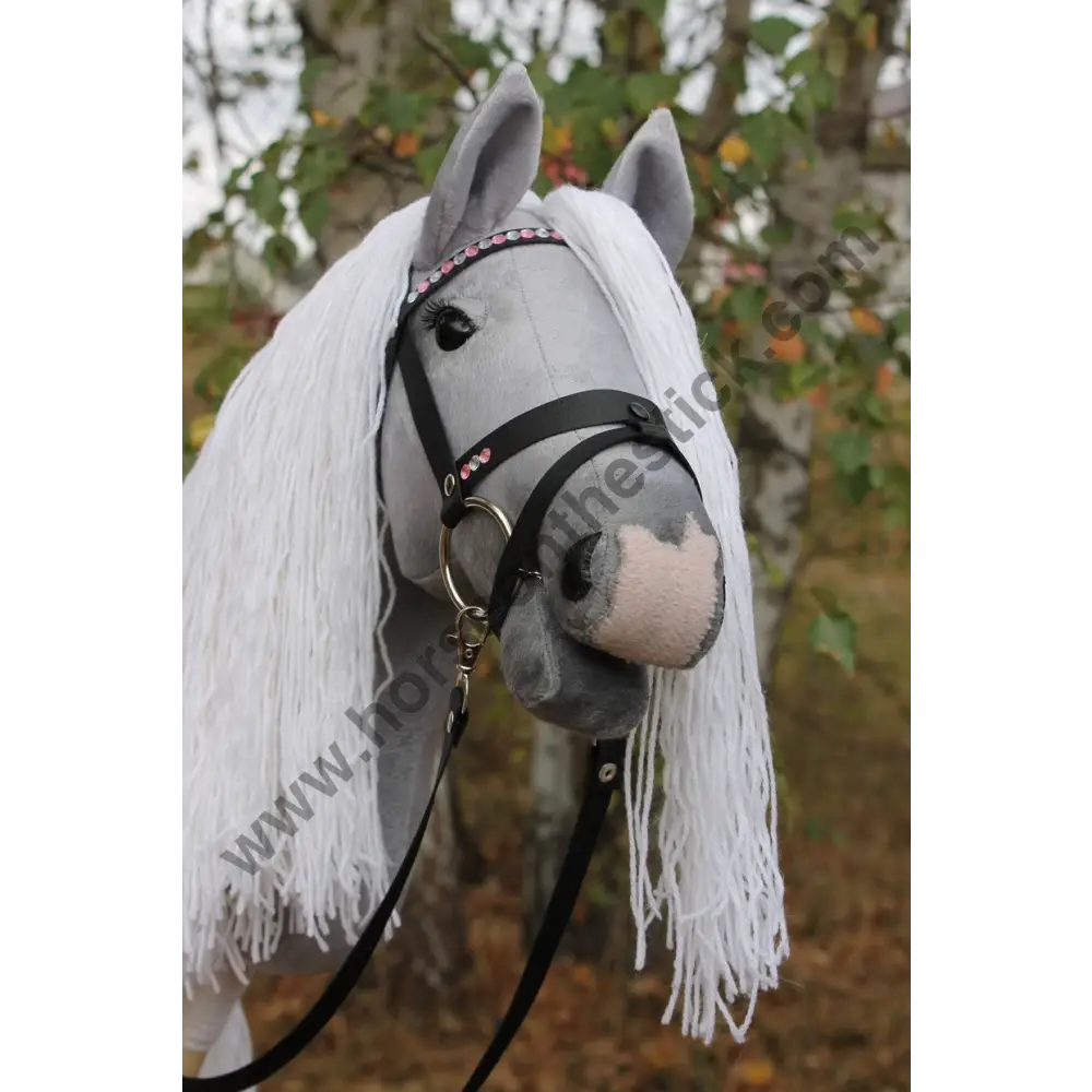 Hobbyhorse with bridle A3 Blue Roan Beauty Hobbyhorses: main group