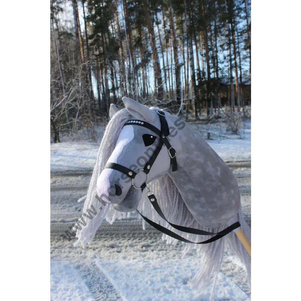 Hobbyhorse With Bridle A3 Blue Roan SNOW Hobbyhorses: bestsellers