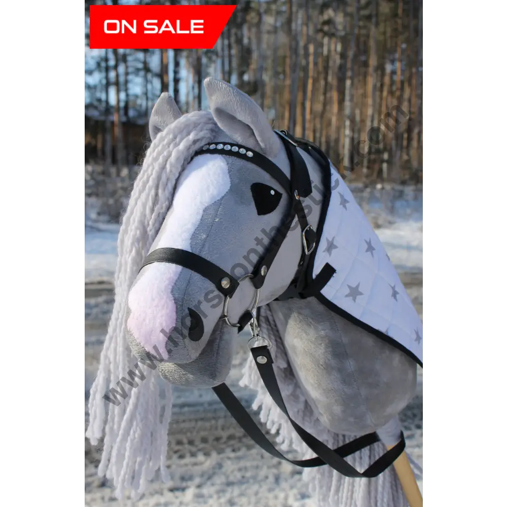 Hobbyhorse With Bridle A3 Blue Roan SNOW Hobbyhorses: bestsellers